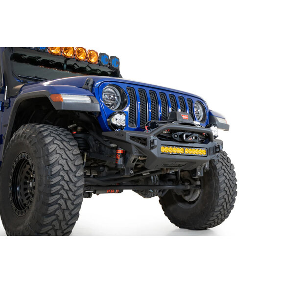 ADD Offroad Rock Fighter Stubby Front Bumper ADD Offroad F964900010103 Rock Fighter Stubby Front Bumper for 18-26 Jeep Wrangler JL & Gladiator JT