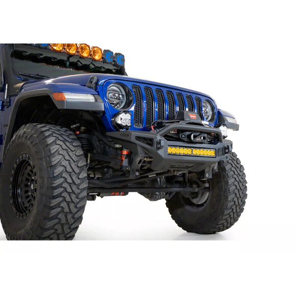 ADD Offroad Rock Fighter Front Bumper License Plate Bracket ADD Offroad AC9602401NA Rock Fighter Front Bumper License Plate Bracket for 18-26 Jeep Wrangler JL & Gladiator JT