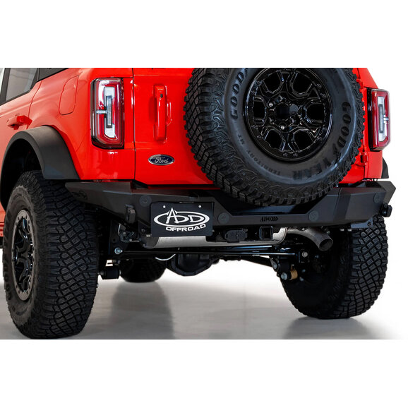 ADD Offroad Rock Fighter Rear Bumper ADD Offroad R23012NA01NA Rock Fighter Rear Bumper for 21-26 Ford Bronco