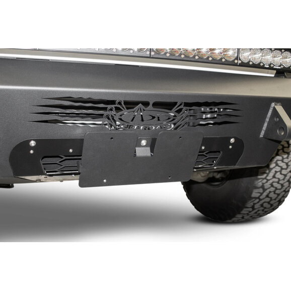 ADD Offroad Universal Front License Plate Bracket ADD Offroad AC11154501NA Universal Front License Plate Bracket for Non-Winch Bumpers