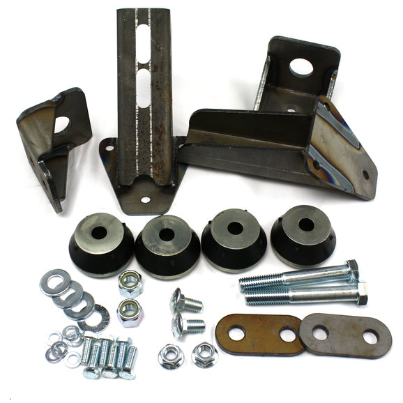 Advance Adapters Wide Weld In Motor Mount kit Advance Adapters 713007 Wide Weld In Motor Mount kit for 76-86 Jeep CJ with Chevy V8 and 4.3L V6