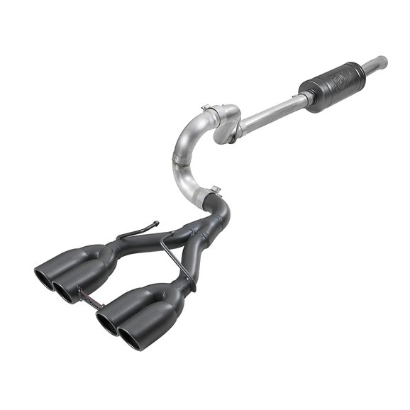 aFe Power Rebel Series 2.5" 304 Stainless Cat-Back w/ 3.5" Quad Tips aFe Power Rebel Series 2.5" 304 Stainless Cat-Back w/ 3.5" Quad Tips for 18-20 Jeep Wrangler JL