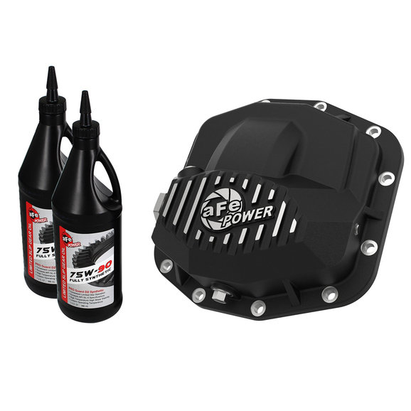 aFe Power Front Differential Cover in Black Finish w/ Gear Oil aFe Power 46-71031B Front Differential Cover in Black Finish w/ Gear Oil for 18-19 Jeep Wrangler JL & 2020 Gladiator JT with Dana 44 Rubicon Front Axle