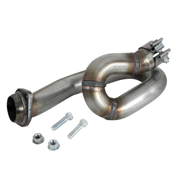 aFe Power Twisted Steel Exhaust Loop Relocation Pipe aFe Power 48-48027 Twisted Steel Exhaust Loop Relocation Pipe for 18-21 Jeep Wrangler JL & Gladiator JT with 3.6L
