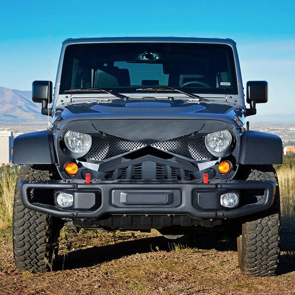 American Modified Hawke Grille American Modified  Hawke Grille for 07-26 Jeep Wrangler JK, JL, & Gladiator JT W/O TrailCam