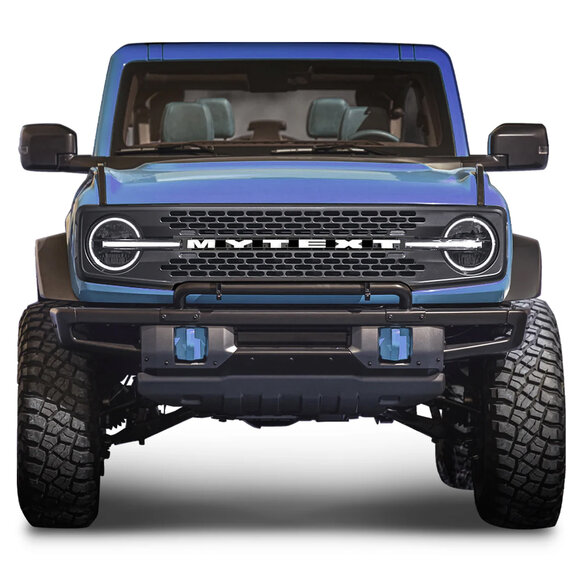 American Modified High Configuration Style Front Grille with DIY Letters American Modified High Configuration Style Front Grille with DIY Letters in for 21-26 Ford Bronco