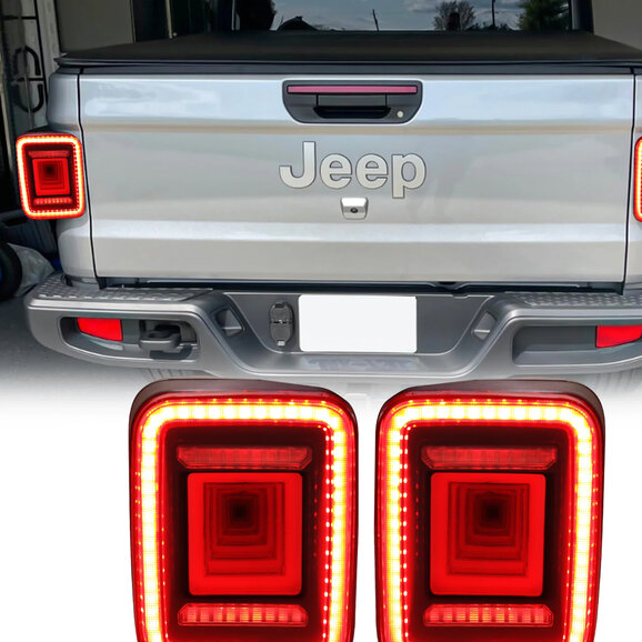 American Modified Tunnel Tail Lights American Modified Tunnel Tail Lights for 20-26 Jeep Gladiator JT