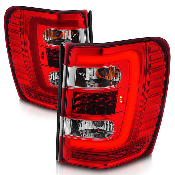 Anzo USA LED Tail Lights with C Light Bar Anzo USA LED Tail Lights with C Light Bar for 99-04 Jeep Grand Cherokee WJ