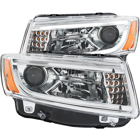 Anzo USA Projector Headlight with Plank Style Design Anzo USA Projector Headlight with Plank Style Design for 14-15 Jeep Grand Cherokee WK2