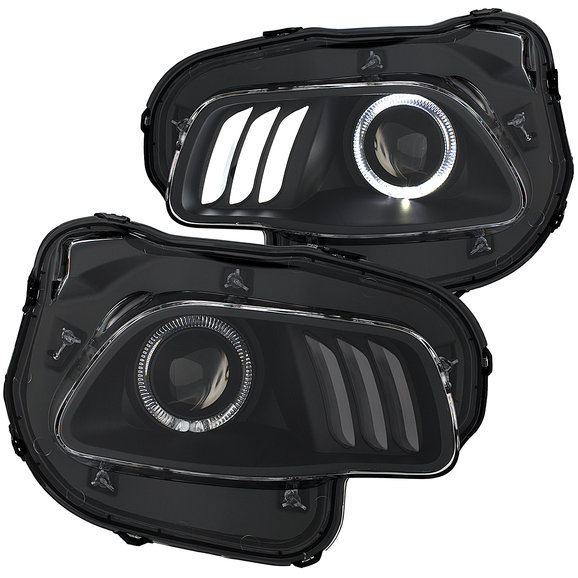 Anzo USA Projector Headlight with LED Halo Anzo USA Projector Headlight with LED Halo for 14-18 Jeep Cherokee KL