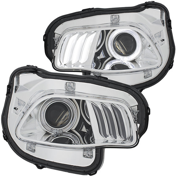 Anzo USA  Projector Headlight with LED Halo for 14-18 Jeep Cherokee KL
