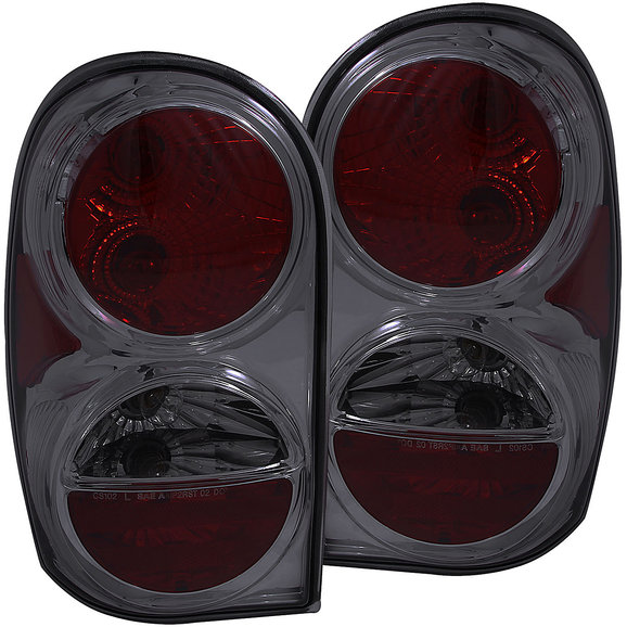 Anzo USA Tail Lights in Smoke Anzo USA 221195 Tail Lights in Smoke for 02-07 Jeep Liberty KJ