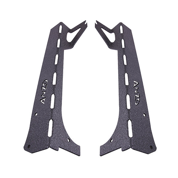 Anzo USA Windshield Light Bar Brackets Anzo USA 851034 Windshield Light Bar Brackets for 97-06 Jeep Wrangler TJ