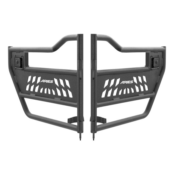 Aries Rear Tube Doors Aries 2500200 Rear Tube Doors for 18-19 Jeep Wrangler Unlimited JL & 2020 Jeep Gladiator JT