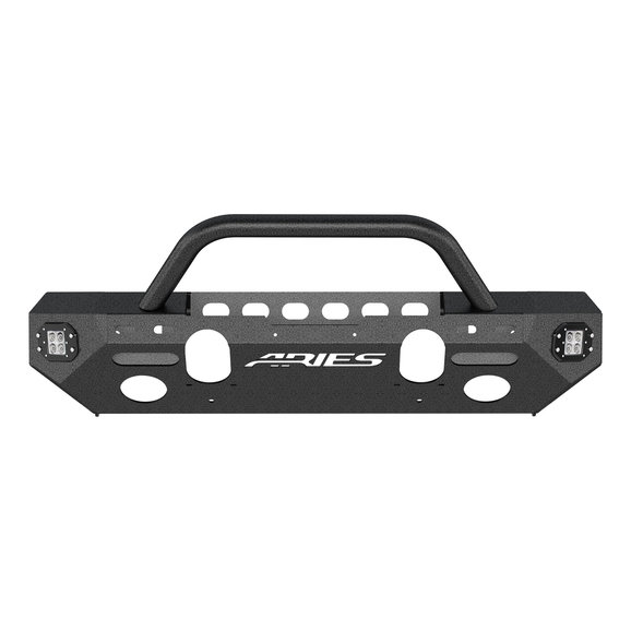 Aries TrailChaser Front Bumper with Brush Guard Aries  TrailChaser Front Bumper with Brush Guard for 07-18 Jeep Wrangler JK