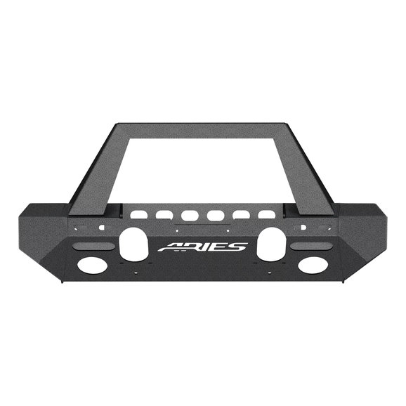 Aries TrailChaser Front Bumper with Grille Guard in Steel Aries  TrailChaser Front Bumper with Grille Guard in Steel for 18-19 Jeep Wrangler JL & 2020 Jeep Gladiator JT