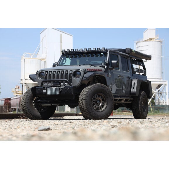 Attica 4x4 Apex Series Front Stubby Bumper Attica 4x4 ATTJL01A108-BX Apex Series Front Stubby Bumper for 18-24 Jeep Wrangler JL & Gladiator JT
