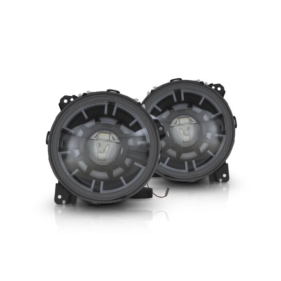 Attica 4x4 Ark Series LED Headlights Attica 4x4 CHATT0657-BC Ark Series LED Headlights for 18-24 Jeep Wrangler JL & Gladiator JT