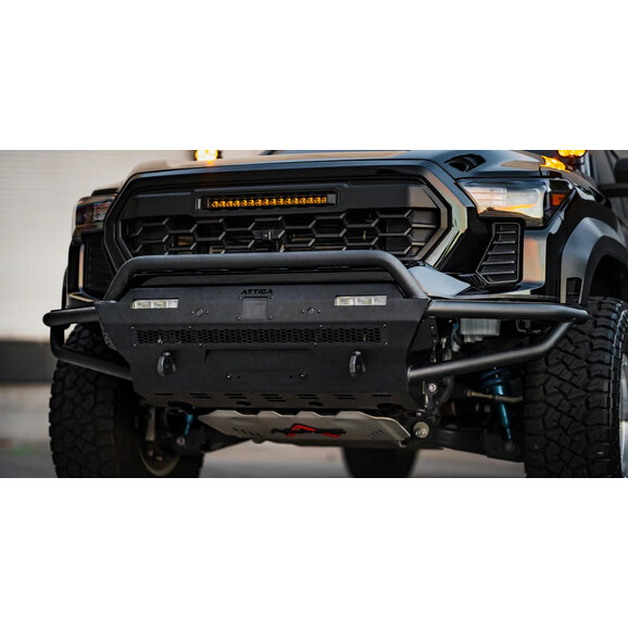 Attica 4x4 Front Bumper Full Size with Winch Plate Attica 4x4 ATTTA04A105-BX Front Bumper Full Size with Winch Plate for 24-26 Toyota Tacoma