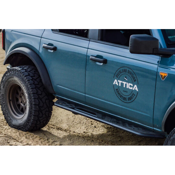 Attica 4x4 Terra Series Rock Sliders Attica 4x4 ATTFB01C102-BX Terra Series Rock Sliders for 21-25 Ford Bronco 4-Door