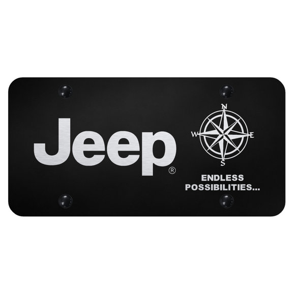 Automotive Gold Laser Etched Jeep Endless Possibilities License Plate Automotive Gold  Laser Etched Jeep Endless Possibilities License Plate