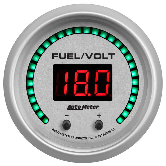 Auto Meter Elite Digital Series Fuel/Volt Gauge Auto Meter Elite Digital Series Fuel/Volt Gauge