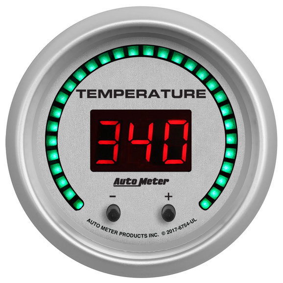 Auto Meter Elite Digital Series Dual Channel Fluid Temperature Gauge Auto Meter Elite Digital Series Dual Channel Fluid Temperature Gauge