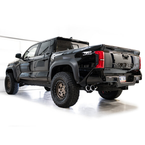 AWE Exhaust 0FG Exhaust for 24-26 Tacoma installed on Black Truck AWE Exhaust 0FG Exhaust for 24-26 Tacoma installed on Black Truck