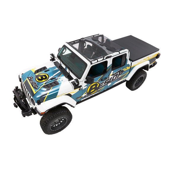 Bestop Sun Bikini Extended Mesh Top Bestop 52413-11 Sun Bikini Extended Mesh Top for 2020 Jeep Gladiator JT