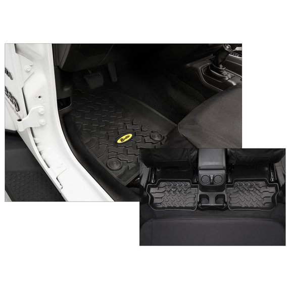 Bestop All Weather Floor Liners Bestop  All Weather Floor Liners for 18-25 Jeep Wrangler JL 2-Door