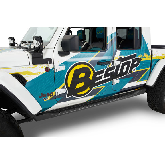 Bestop Granite Series Rock Rails Bestop 44972-01 Granite Series Rock Rails for 20-22 Jeep Gladiator JT