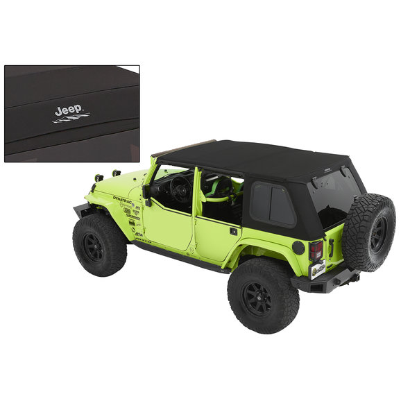 Bestop JEEP Trektop Pro Soft Top in Black Twill Bestop JEEP Trektop Pro Soft Top in Black Twill for 07-18 Jeep Wrangler JK Unlimited 4-Door