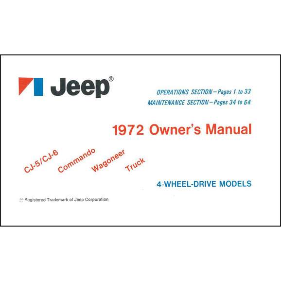 Bishko Automotive Literature Factory Authorized Owners Manuals Bishko Automotive Literature Factory Authorized Owners Manuals for 72-86 CJ Jeep Models