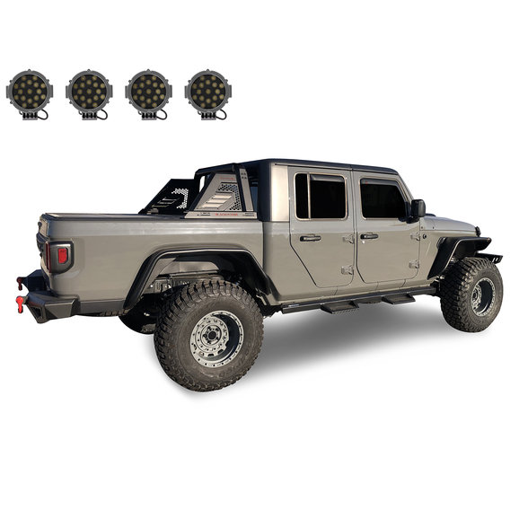 Black Horse Off Road  Armour II Roll Bar Kit for 20-23 Jeep Gladiator JT