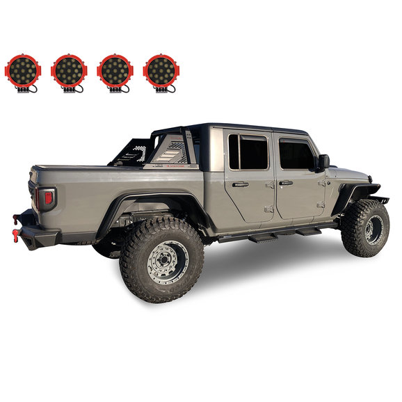 Black Horse Off Road  Armour II Roll Bar Kit for 20-23 Jeep Gladiator JT