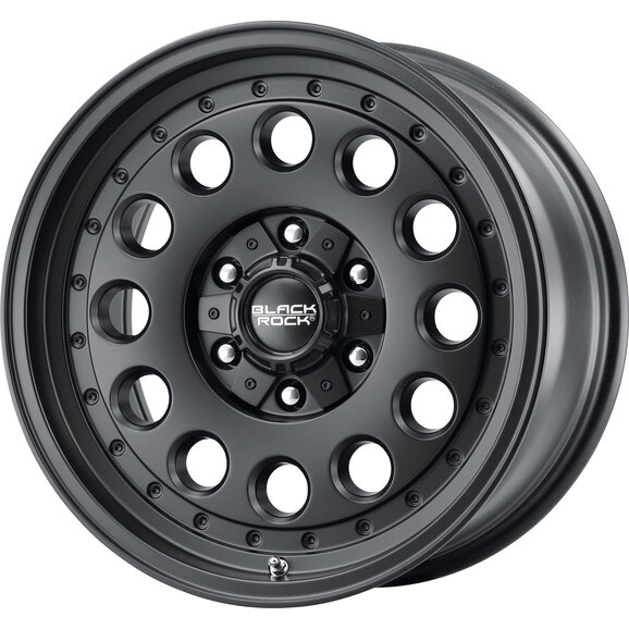 Black Rock Series 960 Alloy Wheel in Satin Black Black Rock Series 960 Alloy Wheel in Satin Black for 07-26 Jeep Wrangler JK, JL & Gladiator JT
