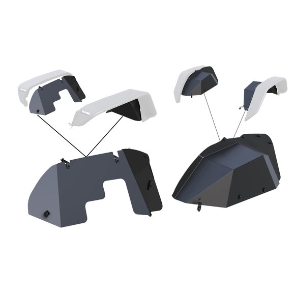 Black Horse Off Road Inner Fender Liners Black Horse Off Road Inner Fender Liners for 18-23 Jeep Wrangler JL & Gladiator JT