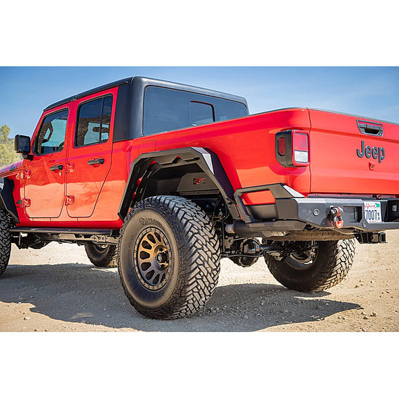 Body Armor Rear Fender Flares Body Armor JT-6103 Rear Fender Flares for 20-23 Jeep Gladiator JT