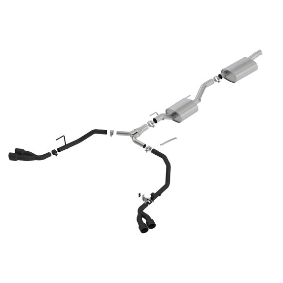 Borla Touring Cat-Back Exhaust Borla 140814CB Touring Cat-Back Exhaust for 2020 Jeep Gladiator JT