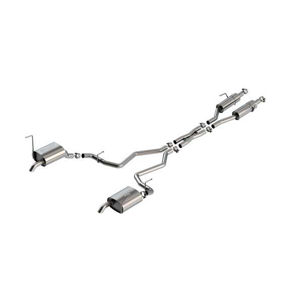 Borla S-Type T-304 Stainless Steel Cat-Back Exhaust System Borla 140906 S-Type T-304 Stainless Steel Cat-Back Exhaust System for 21-23 Jeep Grand Cherokee L with 3.6L