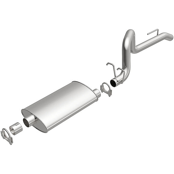 BRExhaust Direct-Fit Exhaust BRExhaust 106-0051 Direct-Fit Exhaust for 87-92 Jeep Wrangler YJ with 2.5L, 4.2L and 4.0L Engines