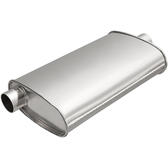 BRExhaust Direct-Fit Muffler BRExhaust 100-5137 Direct-Fit Muffler for 87-92 Jeep Wrangler YJ with 2.5L and 4.0L Engines
