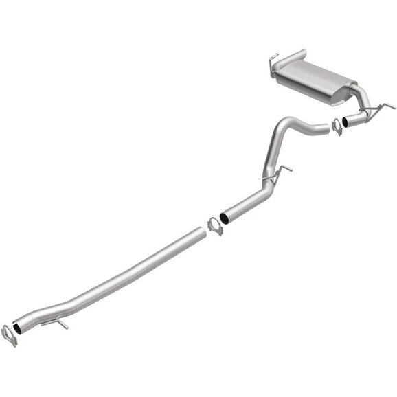 BRExhaust Direct-Fit Replacement Exhaust System BRExhaust 106-0947 Direct-Fit Replacement Exhaust System for 12-18 Jeep Wrangler JK with 3.6L