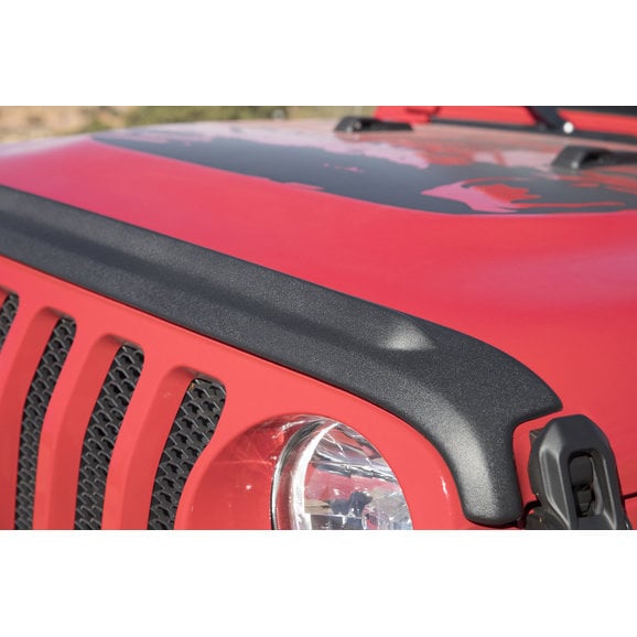Bushwacker Trail Armor Hood Stone Guard in Textured Black Bushwacker 14093 Trail Armor Hood Stone Guard in Textured Black for 18-22 Jeep Wrangler JL & 20-22 Gladiator JT