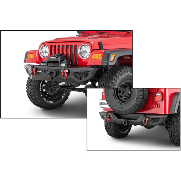 Carnivore Front & Rear Bumper Combo Carnivore Front & Rear Bumper Combo for 87-06 Jeep Wrangler YJ & TJ