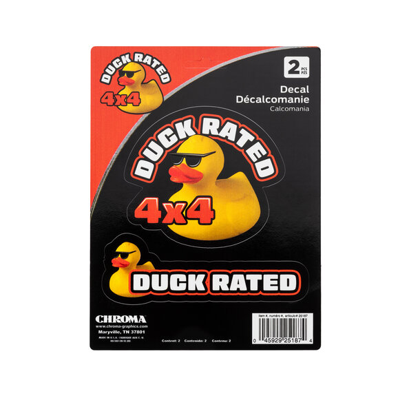 Chroma Graphics Duck Rated Decal - 6x8 Chroma Graphics 25187 Duck Rated Decal - 6x8