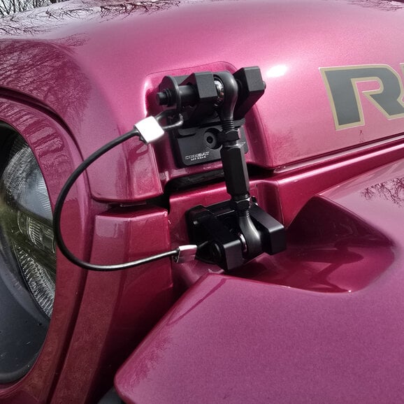 Combat Off Road Black Out Series Off-the-Turnbuckle Hood Latches Combat Off Road 99-1091 Black Out Series Off-the-Turnbuckle Hood Latches for 07-25 Jeep Wrangler JK, JL & Gladiator JT