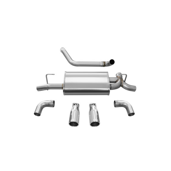 Corsa Performance dB Performance by Corsa Dual Rear Exit Axle Back Sport Exhaust Corsa Performance 21014BLK dB Performance by Corsa Dual Rear Exit Axle Back Sport Exhaust for 18-20 Jeep Wrangler JL