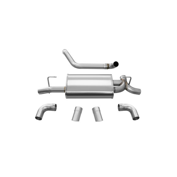 Corsa Performance dB Performance by Corsa Dual Rear Exit Axle Back Sport Exhaust Corsa Performance 21013BLK dB Performance by Corsa Dual Rear Exit Axle Back Sport Exhaust for 18-20 Jeep Wrangler JL