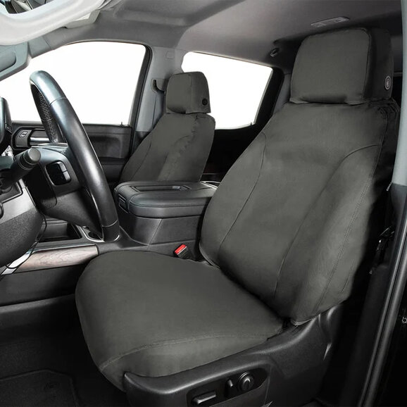Covercraft Polycotton SeatSaver Custom Seat Covers - Charcoal Covercraft Polycotton SeatSaver Custom Seat Covers - Charcoal for 24-26 Toyota Tacoma
